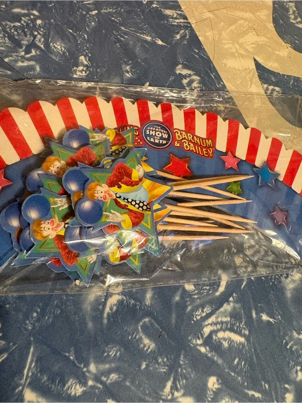 Ringling Bros. Barnum & Bailey Red Circus  Clown Party Supplies Plates and Cups